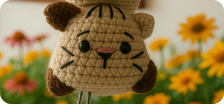 Taller de Amigurumis - Porta llaveros de Gatico